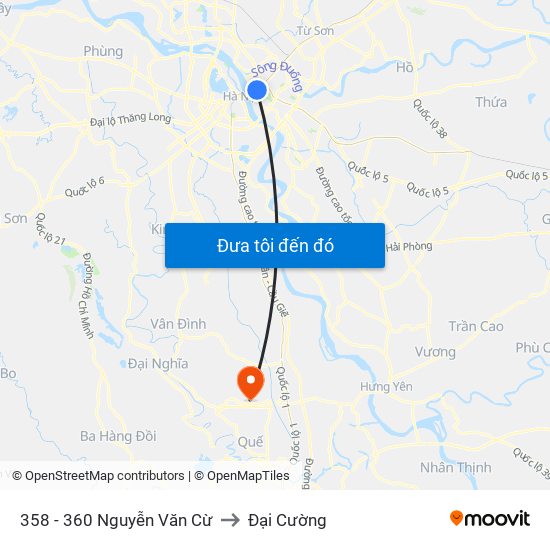 358 - 360 Nguyễn Văn Cừ to Đại Cường map