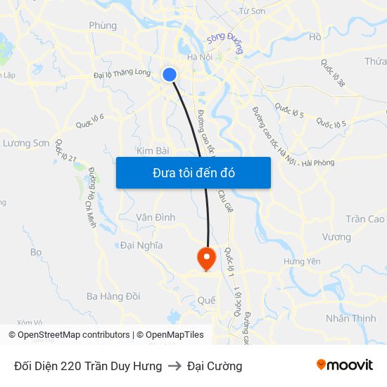 Đối Diện 220 Trần Duy Hưng to Đại Cường map
