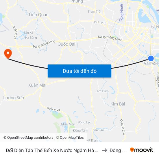 Đối Diện Tập Thể Bến Xe Nước Ngầm Hà Nội - Ngọc Hồi to Đông Xuân map