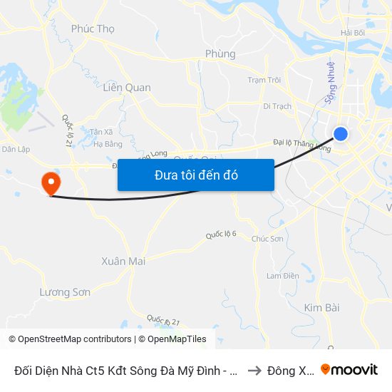 Đối Diện Nhà Ct5 Kđt Sông Đà Mỹ Đình - Phạm Hùng to Đông Xuân map