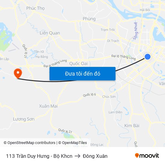 113 Trần Duy Hưng - Bộ Khcn to Đông Xuân map