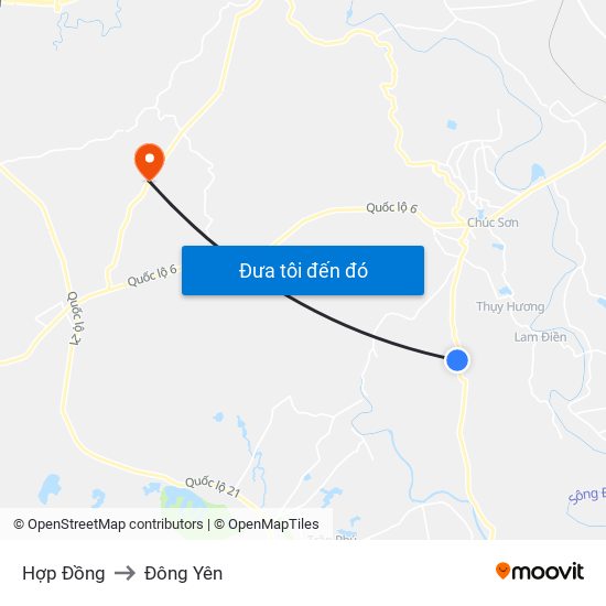 Hợp Đồng to Đông Yên map