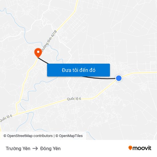 Trường Yên to Đông Yên map