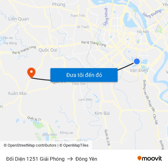 Đối Diện 1251 Giải Phóng to Đông Yên map