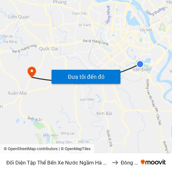 Đối Diện Tập Thể Bến Xe Nước Ngầm Hà Nội - Ngọc Hồi to Đông Yên map