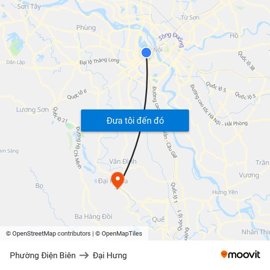 Phường Điện Biên to Đại Hưng map
