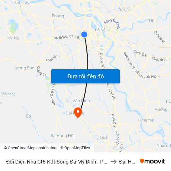 Đối Diện Nhà Ct5 Kđt Sông Đà Mỹ Đình - Phạm Hùng to Đại Hưng map