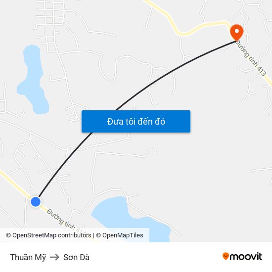 Thuần Mỹ to Sơn Đà map