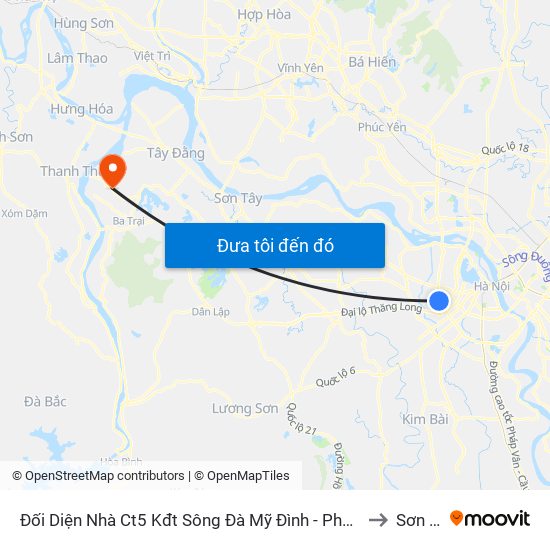 Đối Diện Nhà Ct5 Kđt Sông Đà Mỹ Đình - Phạm Hùng to Sơn Đà map