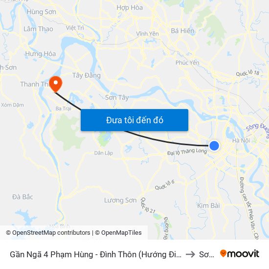 Gần Ngã 4 Phạm Hùng - Đình Thôn (Hướng Đi Khuất Duy Tiến)-Cột Sau to Sơn Đà map