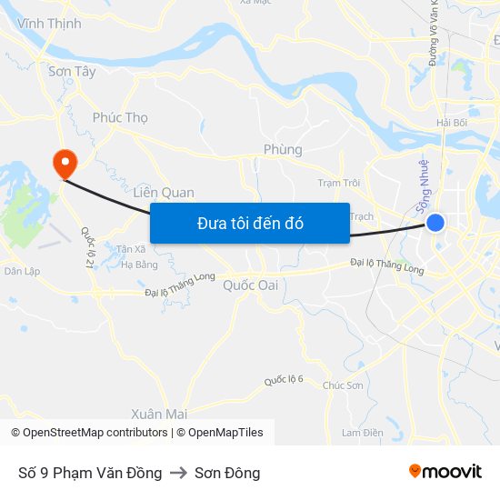 Trường Phổ Thông Hermam Gmeiner - Phạm Văn Đồng to Sơn Đông map