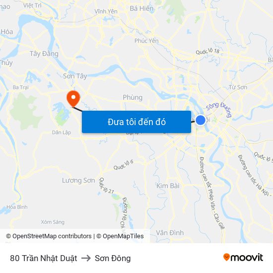 80 Trần Nhật Duật to Sơn Đông map