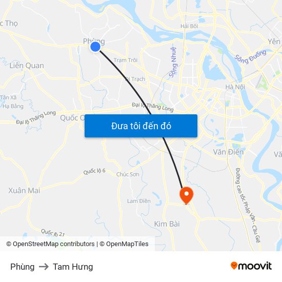 Phùng to Tam Hưng map