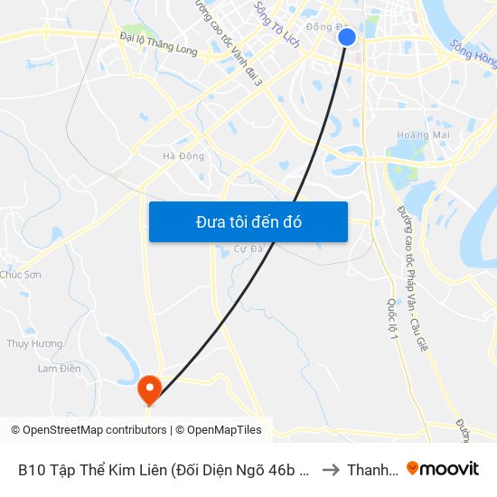 B10 Tập Thể Kim Liên (Đối Diện Ngõ 46b Phạm Ngọc Thạch) to Thanh Cao map