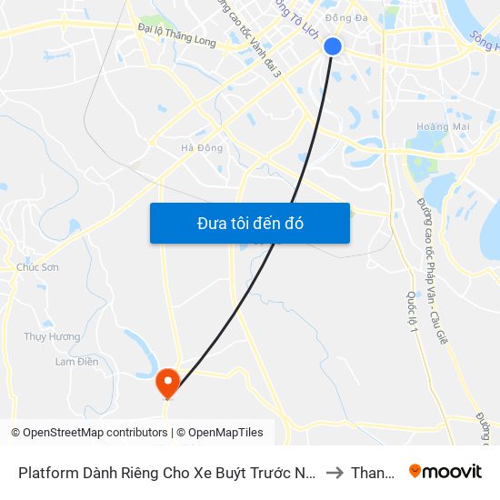 Platform Dành Riêng Cho Xe Buýt Trước Nhà 604 Trường Chinh to Thanh Cao map