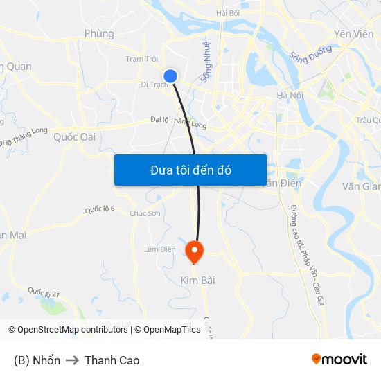 (B) Nhổn to Thanh Cao map