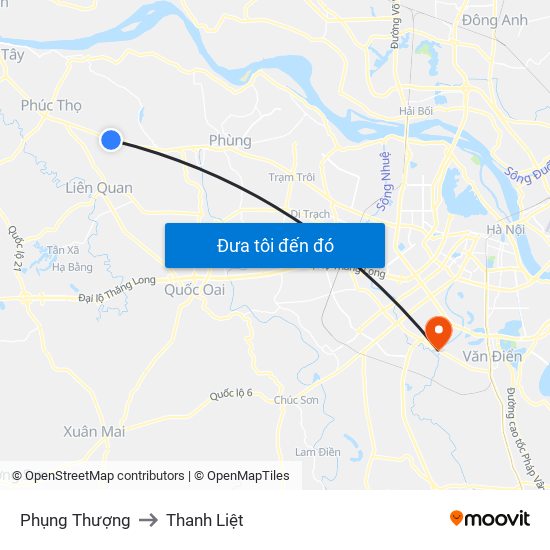 Phụng Thượng to Thanh Liệt map