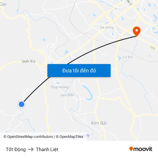 Tốt Động to Thanh Liệt map
