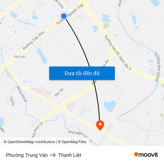 Phường Trung Văn to Thanh Liệt map