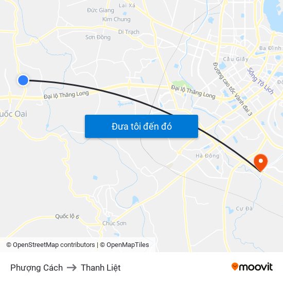 Phượng Cách to Thanh Liệt map