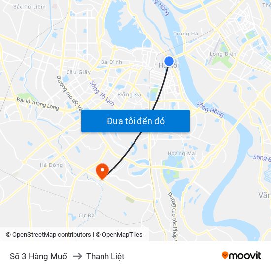 Số 3 Hàng Muối to Thanh Liệt map