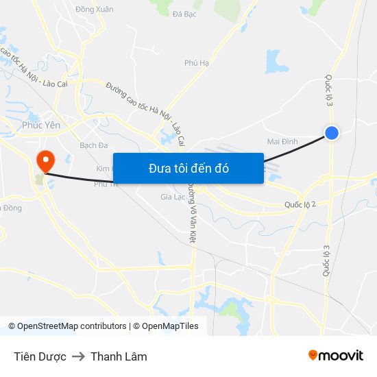 Tiên Dược to Thanh Lâm map