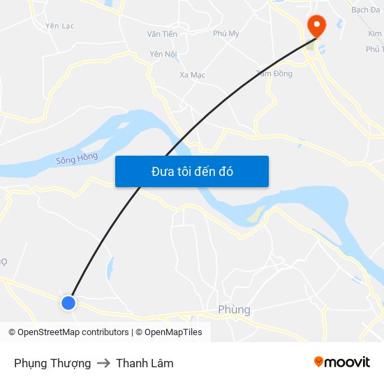 Phụng Thượng to Thanh Lâm map