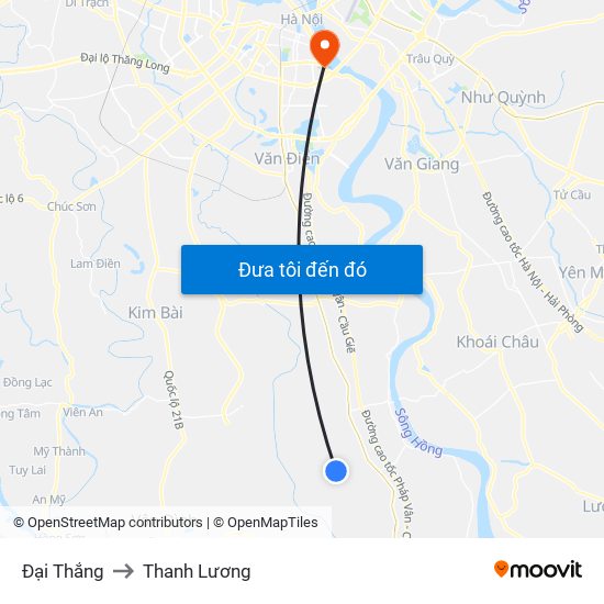 Đại Thắng to Thanh Lương map