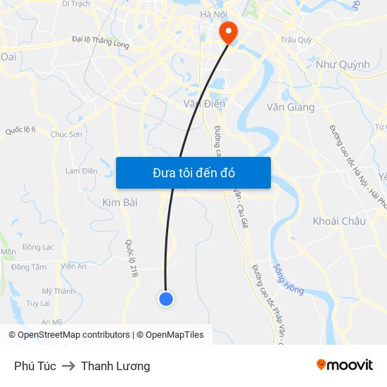 Phú Túc to Thanh Lương map