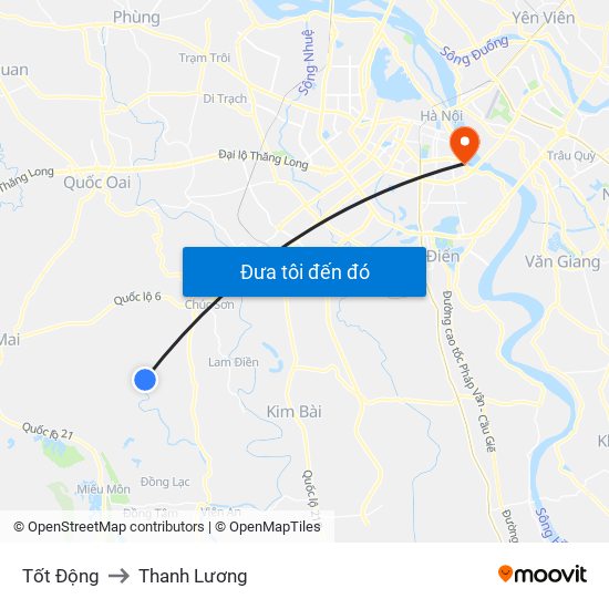 Tốt Động to Thanh Lương map