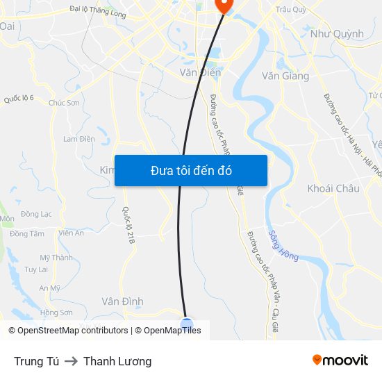 Trung Tú to Thanh Lương map