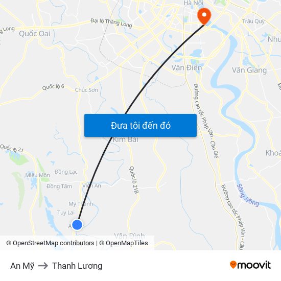 An Mỹ to Thanh Lương map