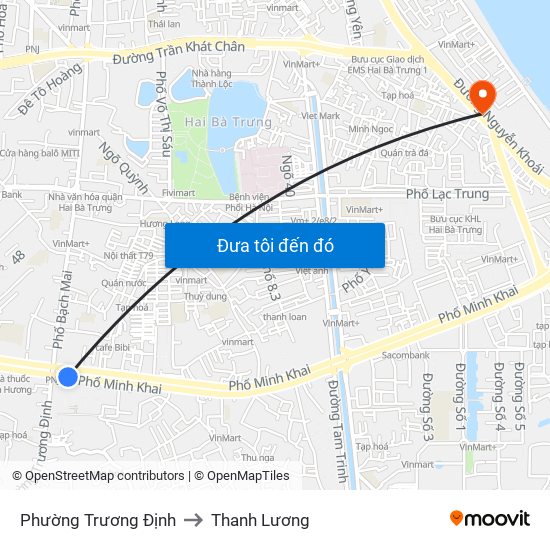 Phường Trương Định to Thanh Lương map
