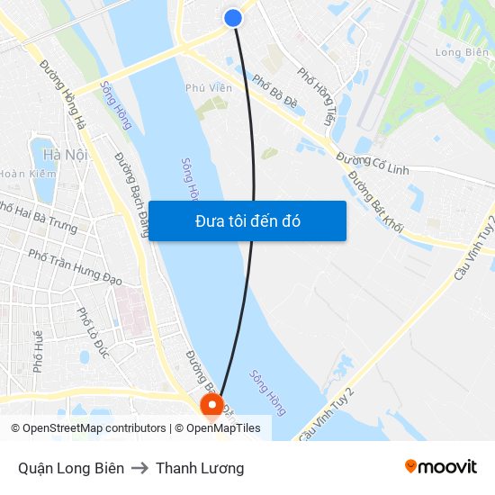 Quận Long Biên to Thanh Lương map