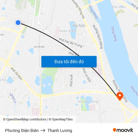 Phường Điện Biên to Thanh Lương map