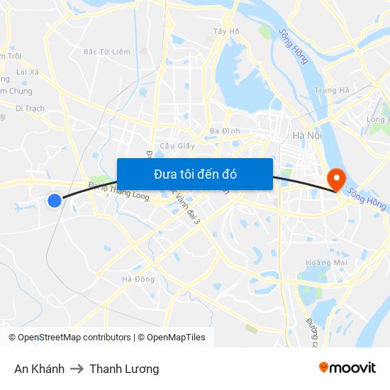 An Khánh to Thanh Lương map