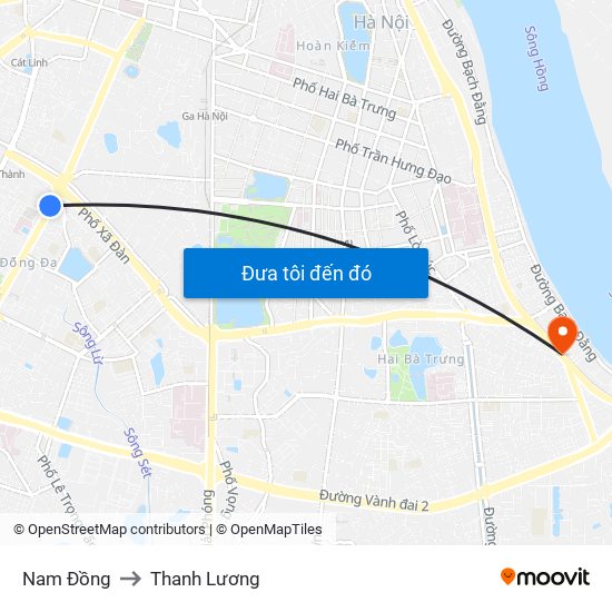 Nam Đồng to Thanh Lương map