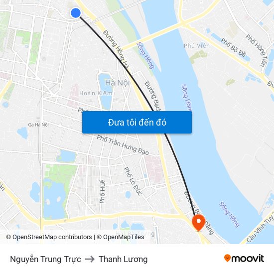 Nguyễn Trung Trực to Thanh Lương map