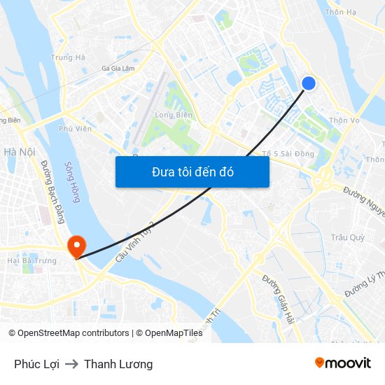 Phúc Lợi to Thanh Lương map