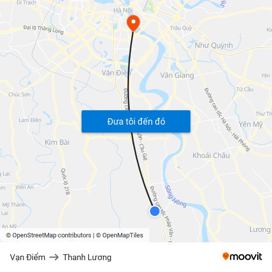 Vạn Điểm to Thanh Lương map