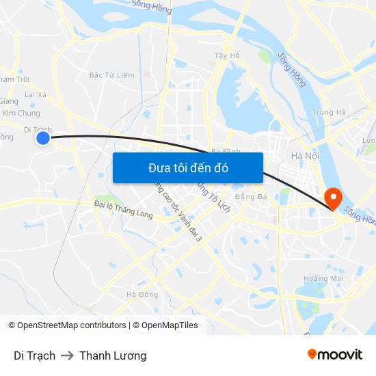 Di Trạch to Thanh Lương map