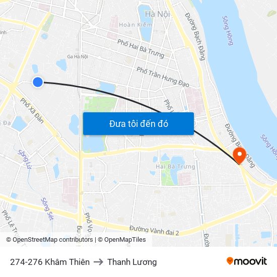 274-276 Khâm Thiên to Thanh Lương map