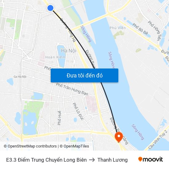 E3.3 Điểm Trung Chuyển Long Biên to Thanh Lương map