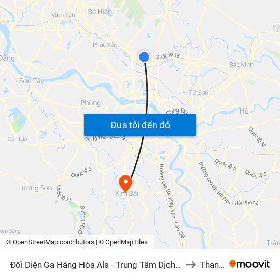 Đối Diện Ga Hàng Hóa Als - Trung Tâm Dịch Vụ Kỹ Thuật Cung Ứng Điện to Thanh Mai map