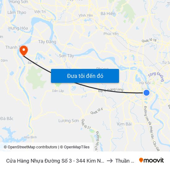 Cửa Hàng Nhựa Đường Số 3 - 344 Kim Ngưu to Thuần Mỹ map