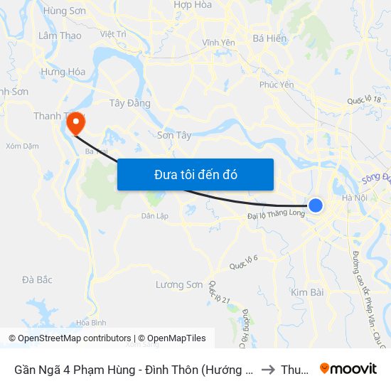 Gần Ngã 4 Phạm Hùng - Đình Thôn (Hướng Đi Khuất Duy Tiến)-Cột Sau to Thuần Mỹ map