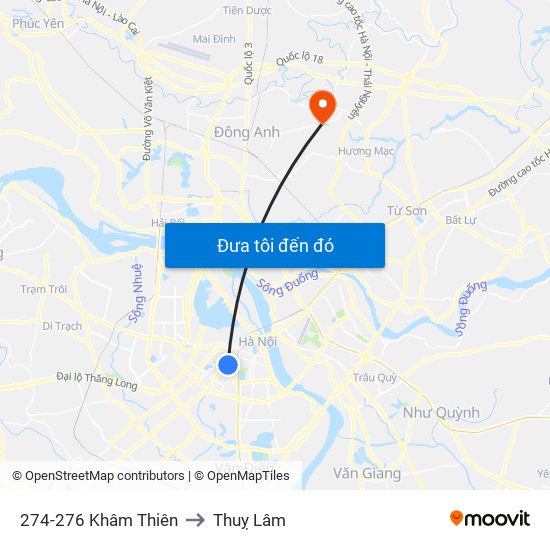 274-276 Khâm Thiên to Thuỵ Lâm map