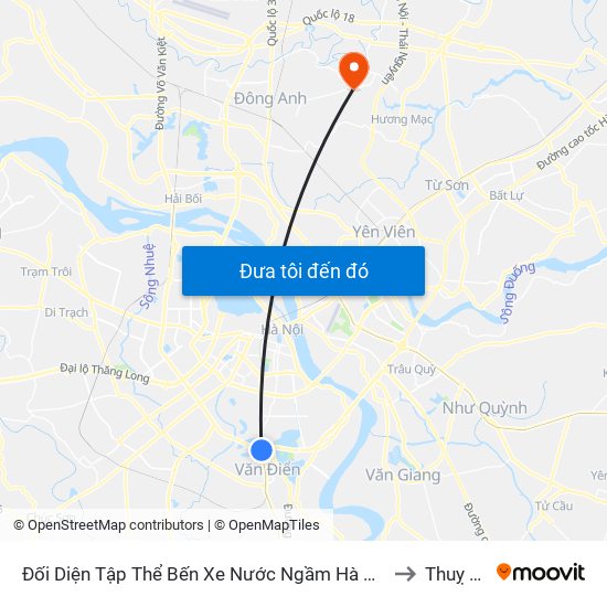 Đối Diện Tập Thể Bến Xe Nước Ngầm Hà Nội - Ngọc Hồi to Thuỵ Lâm map