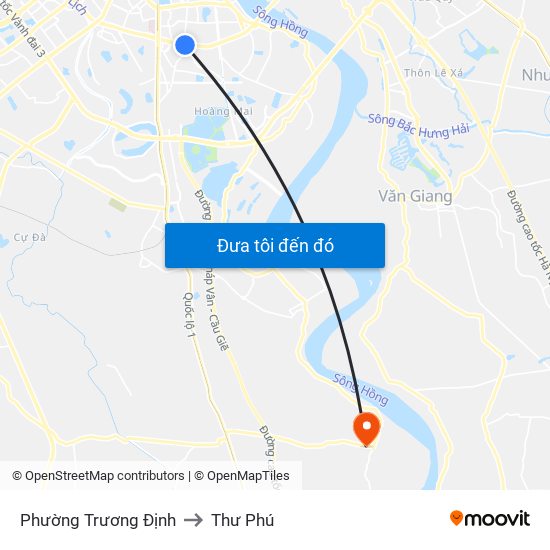 Phường Trương Định to Thư Phú map