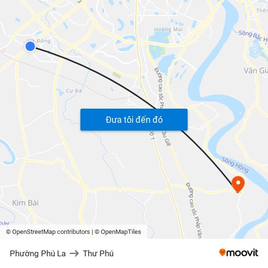 Phường Phú La to Thư Phú map